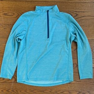 Vineyard Vines Performance Aqua Blue Quarter-Zip Pullover